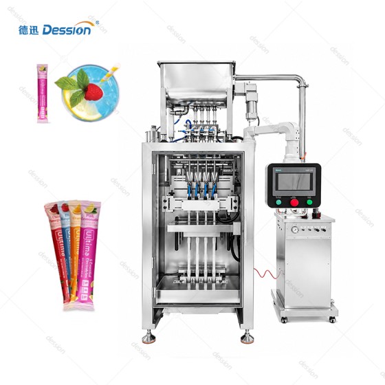 Automatic 4-Lane Stick Pack Packaging Machine for Energy Gel & Sports Nutrition